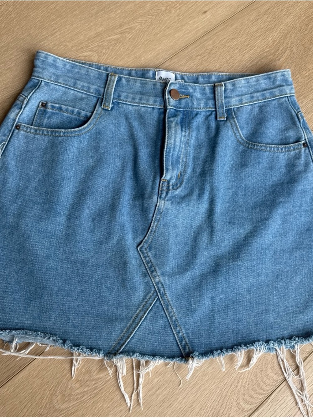 Princess Polly Light Blue Denim Mini Skirt